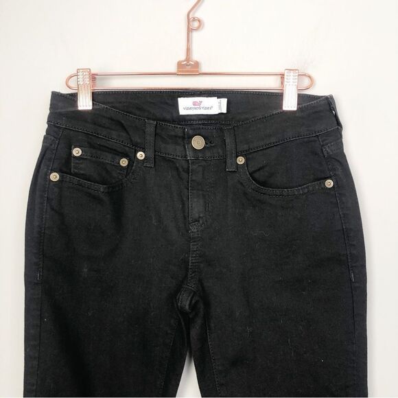 VINEYARD VINES. | NEW Jet Black Solid Skinny Jeans Denim Women’s Size 0 - Picture 2 of 8